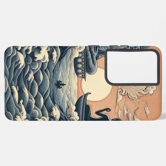 ブッダ SAMSUNG GALAXYケース (左側面)