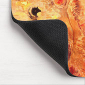 ブッダby象徴主義の画家オディロン・レドン マウスパッド (コーナー)