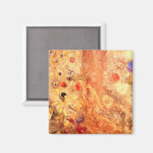 ブッダby象徴主義の画家オディロン・レドン マグネット (正面/裏面)