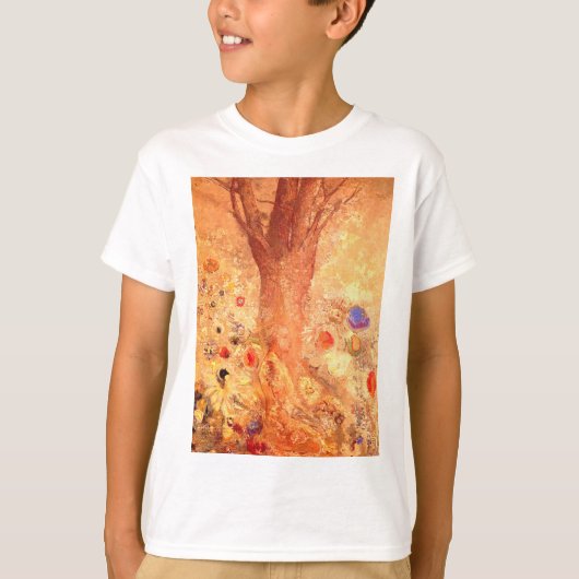 ブッダby象徴主義の画家オディロン・レドン tシャツ (正面)