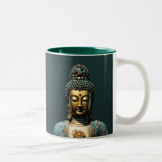 ブッダGuanyin #69 – 仏教寺院Shaman Mug ツートーンマグカップ (右)
