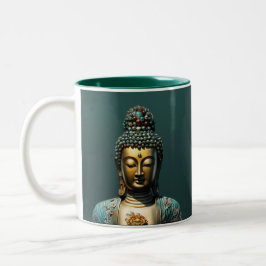 ブッダGuanyin #69 – 仏教寺院Shaman Mug ツートーンマグカップ