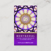 ブッダOMヨガ瞑想ビジネスカード 名刺 (裏面)