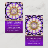 ブッダOMヨガ瞑想ビジネスカード 名刺 (正面/裏面)