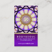 ブッダOMヨガ瞑想ビジネスカード 名刺 (裏面)