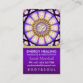 ブッダOMヨガ瞑想ビジネスカード 名刺