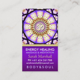 ブッダOMヨガ瞑想ビジネスカード 名刺