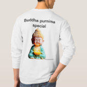 ブッダpulnima特別な内面平和。 tシャツ (裏面)