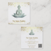 *~*ブッダQRフローラセージ蓮AP33 スクエア名刺 (正面/裏面)