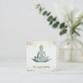 *~*ブッダQRフローラセージ蓮AP33 スクエア名刺 (スタンド正面)