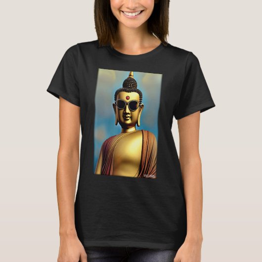 ブッダSiddhartha Gautama Sunglasses Religion Indi Tシャツ (正面)