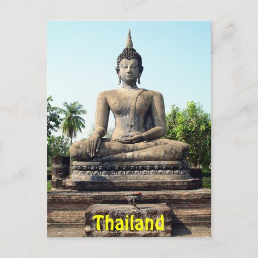 ブッダsukhothaiタイランドポストカード ポストカード (正面)