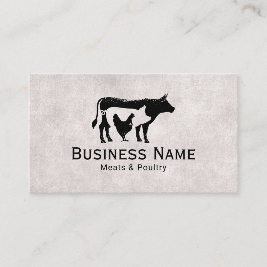 ブッチャーショップヴィンテージ肉&家禽市場 名刺 (正面)