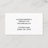 ブッチャーナイフ | 動物のロゴ | ステーキカット 名刺 (裏面)