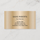 ブッチャーミートクリーバーミート&家禽市場金ゴールド 名刺 (裏面)