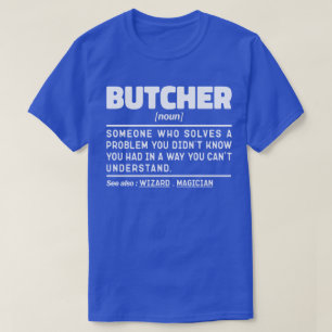 ブッチャー名詞定義誕生日ギフトアイディア おもしろい Tシャツ