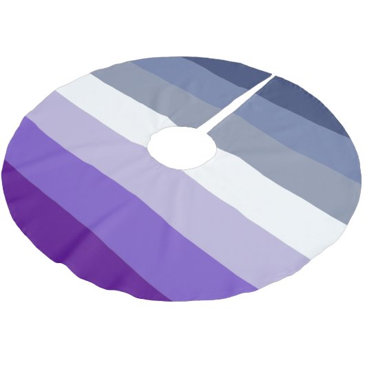 ブッチレズビアンプライド国旗 ブラッシュドポリエステルツリースカート (アングル)