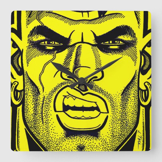 ブッチ スクエア壁時計 (正面)