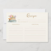 ブッテーマのレシピカード 招待状 (正面)