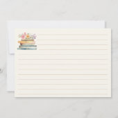 ブッテーマのレシピカード 招待状 (裏面)