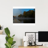 ブッフランスのド川の霧 ポスター (ホームオフィス)