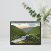 ブッフランスのド川、ホット春、NCヴィンテージ ポストカード (スタンド正面)