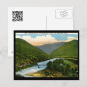 ブッフランスのド川、ホット春、NCヴィンテージ ポストカード (正面/裏面)