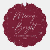 ブッモダンクメリー・ブルゴーニュの休日の写真 オーナメントカード (正面)