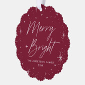 ブッモダンクメリー・ブルゴーニュの休日の写真 オーナメントカード (左)