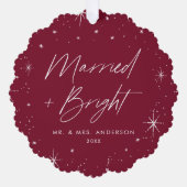 ブッモダンク結婚した・ブルゴーニュの休日の写真 オーナメントカード (正面)