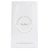 ブティエレガントックカスタムスモール紙ショッピングバッグ スモールペーパーバッグ (正面)