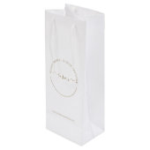 ブティエレガントックカスタム紙小さなショッピングバッグ ワインギフトバッグ (裏面アングル)