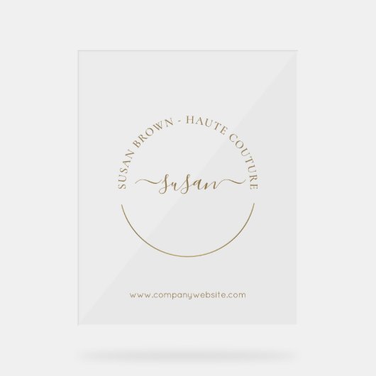 ブティエレガントックカスタム アクリルサイン (正面)