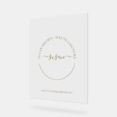 ブティエレガントックカスタム アクリルサイン (傾斜)