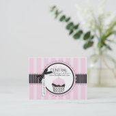 ブティックのシックなカップケーキのベーカリー 名刺 (スタンド正面)