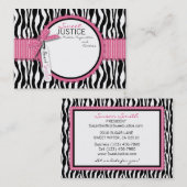 ブティックのシックなビジネスCard_SJ2 名刺 (正面/裏面)