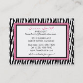 ブティックのシックなビジネスCard_SJ2 名刺 (裏面)