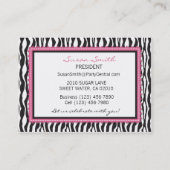 ブティックのシックな名刺FC 名刺 (裏面)