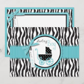 ブティックのシックな男の子カードB2 案内状 (正面/裏面)