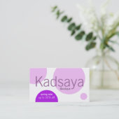 ブティックのKadsaya 8のプロモーションの店の名刺 名刺 (スタンド正面)
