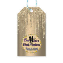 ブティックアパレル価格ラベル金ゴールドドリップスシスターロゴ