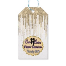 ブティックアパレル価格ラベル金ゴールドドリップスホワイト