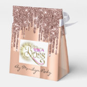 ブティックオンラインショップバラドリップグリッターロゴの好意 フェイバーボックス (裏面サイド)