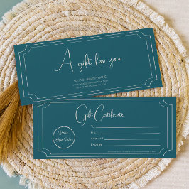 ブティックガソリンブルーのビジネスギフト券