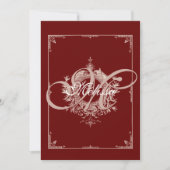 ブティックグランドオープニング招待状エレガントヴィンテージ 招待状 (正面)