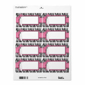 ブティックシックカップケーキネームタグ ラベル (フルシート)