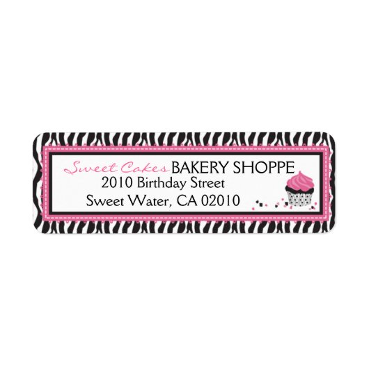 ブティックシックカップケーズビジネスリターンラベル ラベル (正面)