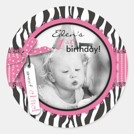 ブティックシックステッカー3 ラウンドシール (正面)