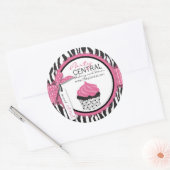 ブティックシックビジネスステッカー ラウンドシール (封筒)