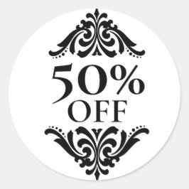 ブティックショップビジネスパーセントオフラベル ラウンドシール